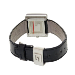 グッチ 3600L SS エナメル ブラック シルバー クオーツ 腕時計 0031【中古】GUCCI