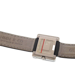 グッチ 3600L SS エナメル ブラック シルバー クオーツ 腕時計 0031【中古】GUCCI