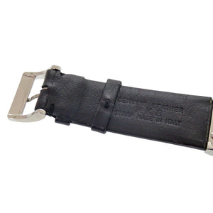 美品 グッチ 2400L SS レザー ブラック シルバー クオーツ 腕時計 0032【中古】GUCCI