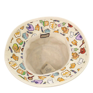 新品同様 グッチ Pikarar KAWAII 736960 4HAX1 9278 バケットハット コットン ライトベージュ 帽子 0033【中古】GUCCI