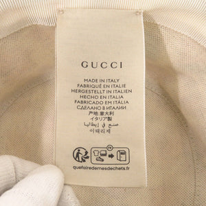 新品同様 グッチ Pikarar KAWAII 736960 4HAX1 9278 バケットハット コットン ライトベージュ 帽子 0033【中古】GUCCI