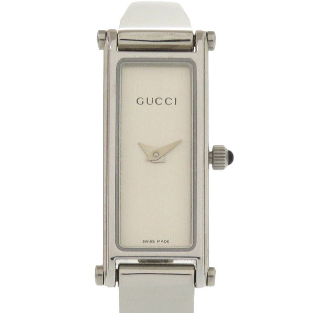 美品 グッチ 1500L SS シルバー クオーツ 腕時計 0034【中古】GUCCI