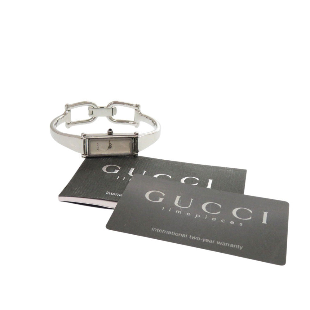 美品 グッチ 1500L SS シルバー クオーツ 腕時計 0034【中古】GUCCI