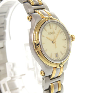 グッチ デイト 9040L SS アイボリー クオーツ 腕時計 0036【中古】GUCCI