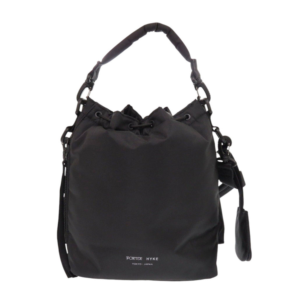 未使用 ポーター HYKE x PORTER ポーター×ハイク 2way tool bag コラボ ナイロン ブラック ハンドバッグ 黒 0063【中古】PORTER