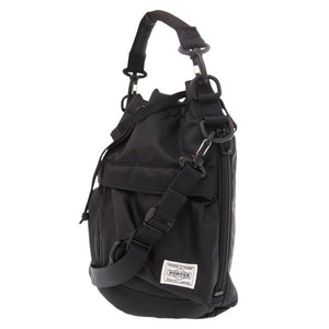 未使用 ポーター HYKE x PORTER ポーター×ハイク 2way tool bag コラボ ナイロン ブラック ハンドバッグ 黒 0063【中古】PORTER