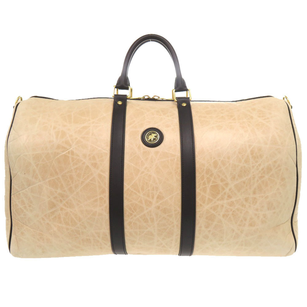 ハンティング ワールド バチュー ベージュ ブラック ボストンバッグ 0066 【中古】 HUNTING WORLD メンズ