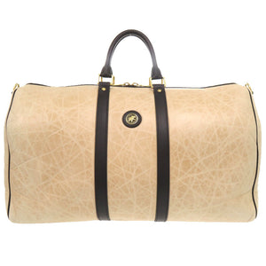 ハンティング ワールド バチュー ベージュ ブラック ボストンバッグ 0066 【中古】 HUNTING WORLD メンズ