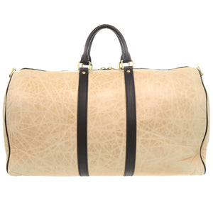 ハンティング ワールド バチュー ベージュ ブラック ボストンバッグ 0066 【中古】 HUNTING WORLD メンズ