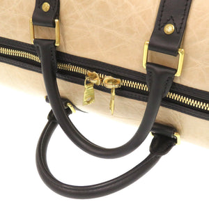 ハンティング ワールド バチュー ベージュ ブラック ボストンバッグ 0066 【中古】 HUNTING WORLD メンズ