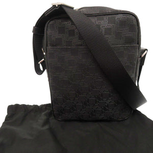 新品同様 ダンヒル D-EIGHT ディーエイト L3LH61A PVC レザー ブラック ショルダーバッグ 斜め掛け 黒 0072【中古】Dunhill メンズ