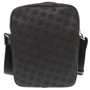 新品同様 ダンヒル D-EIGHT ディーエイト L3LH61A PVC レザー ブラック ショルダーバッグ 斜め掛け 黒 0072【中古】Dunhill メンズ