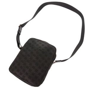 新品同様 ダンヒル D-EIGHT ディーエイト L3LH61A PVC レザー ブラック ショルダーバッグ 斜め掛け 黒 0072【中古】Dunhill メンズ