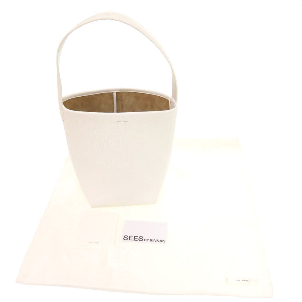 美品 ザ ロウ N/S Park パークトート スモール W1314 L129 ホワイト レザー トートバッグ 白 0078【中古】THE ROW