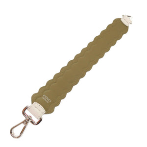 美品 フェンディ ストラップユー ミニ レザー ピンク ホワイト ショルダーストラップ 0079【中古】FENDI