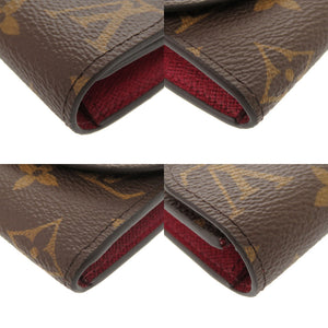 未使用 ルイ ヴィトン ポルトモネ ロザリ モノグラム フューシャ M41939 二つ折り財布 LV 0092【中古】LOUIS VUITTON