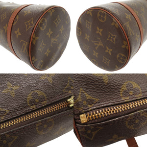 美品 ルイ ヴィトン パピヨン26 モノグラム M51366 ブラウン ハンドバッグ LV 0131【中古】LOUIS VUITTON