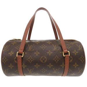 美品 ルイ ヴィトン パピヨン26 モノグラム M51366 ブラウン ハンドバッグ LV 0131【中古】LOUIS VUITTON