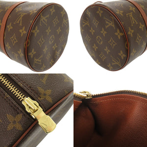 新品同様 ルイ ヴィトン パピヨン30 モノグラム M51365 ブラウン ハンドバッグ LV 0136【中古】LOUIS VUITTON