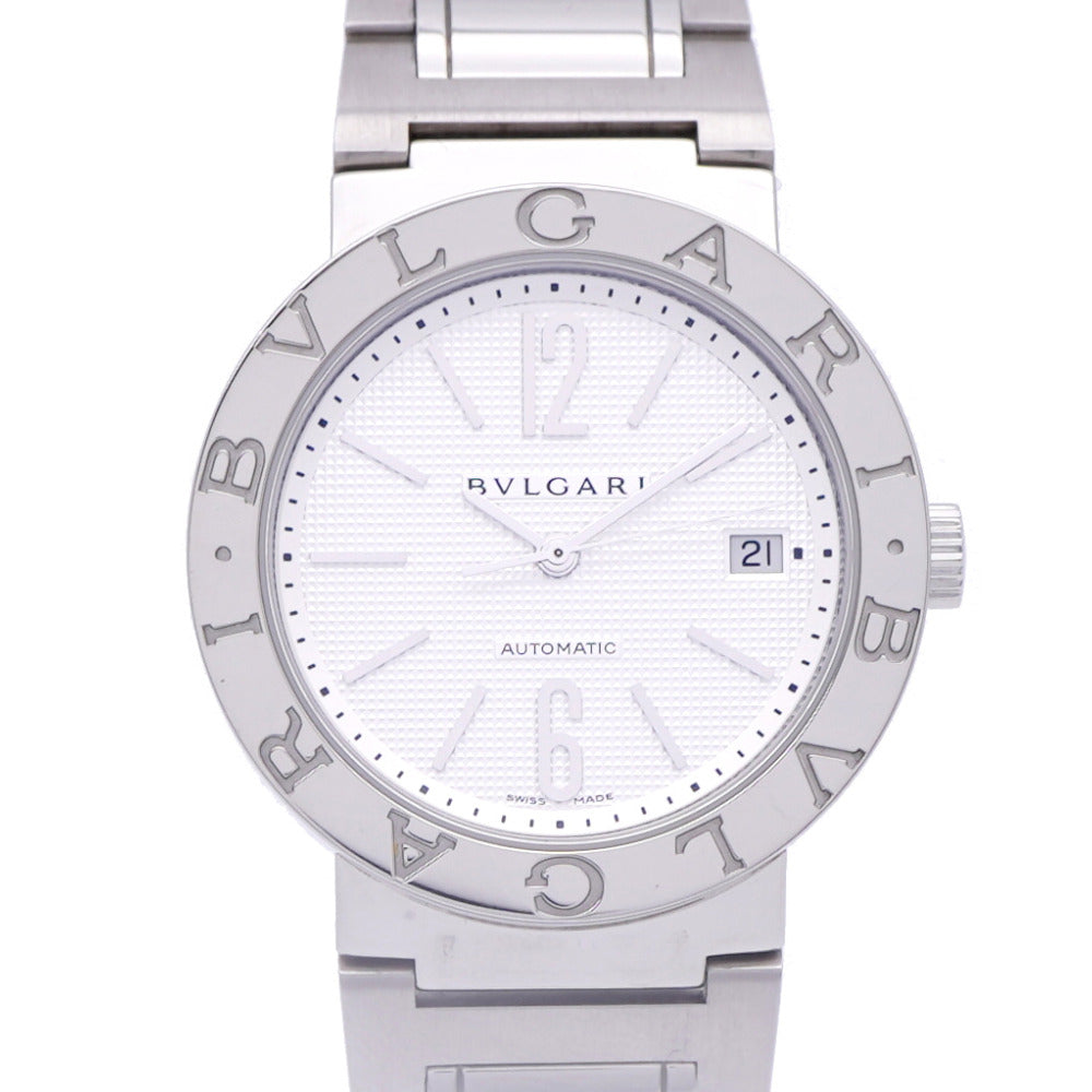 美品 ブルガリ ブルガリブルガリ BB38SSAUTO 自動巻き 腕時計 SS ホワイト 白文字盤 0181【中古】BVLGARI メンズ
