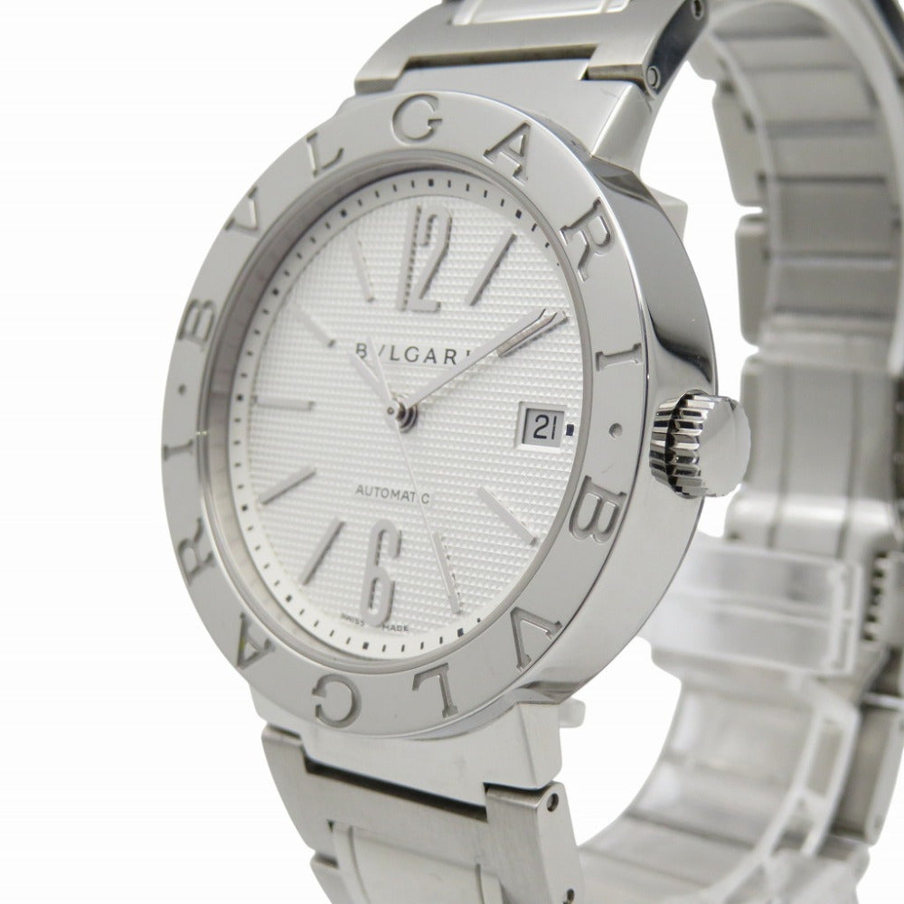 美品 ブルガリ ブルガリブルガリ BB38SSAUTO 自動巻き 腕時計 SS ホワイト 白文字盤 0181【中古】BVLGARI メンズ