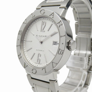 美品 ブルガリ ブルガリブルガリ BB38SSAUTO 自動巻き 腕時計 SS ホワイト 白文字盤 0181【中古】BVLGARI メンズ