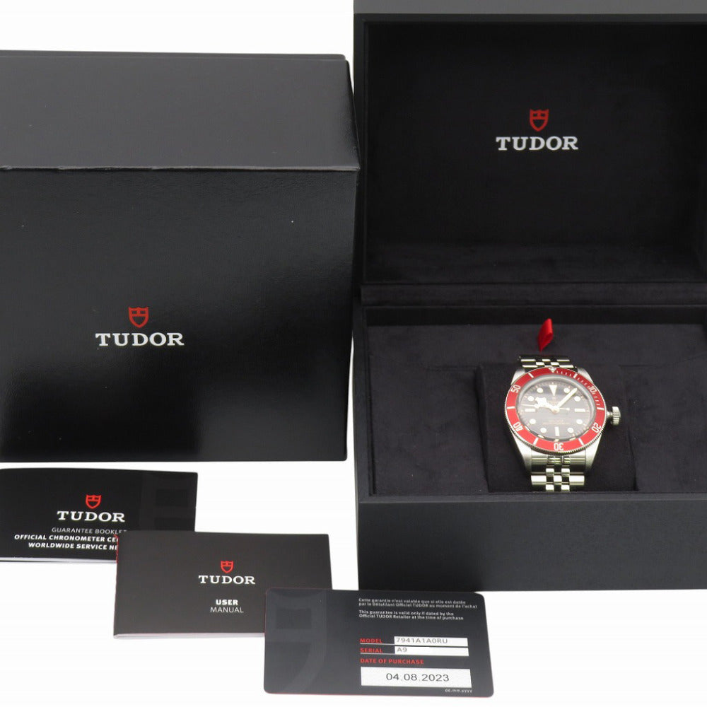 新品同様 チューダー ブラックベイ 7941A1A0RU 自動巻き 腕時計 SS ブラック 黒文字盤 0184【中古】Tudor メンズ