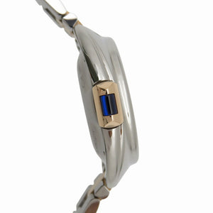 新品同様 カルティエ クレ ドゥ W2CL0004 自動巻き 腕時計 SS/K18PG ピンクゴールド シルバー文字盤 0185【中古】CARTIER レディース