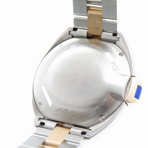 新品同様 カルティエ クレ ドゥ W2CL0004 自動巻き 腕時計 SS/K18PG ピンクゴールド シルバー文字盤 0185【中古】CARTIER レディース