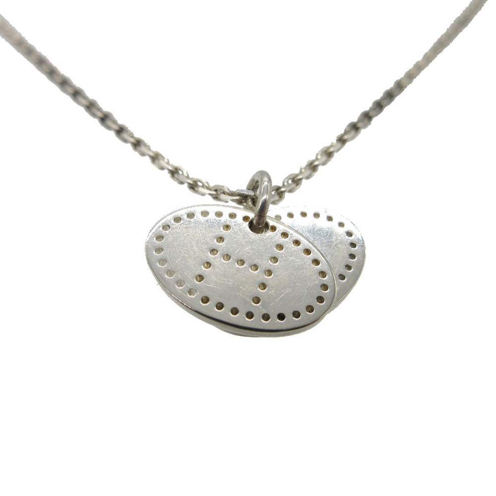 美品 エルメス エクリプス エブリン オーバル ネックレス シルバー925 シルバー 0219【中古】HERMES