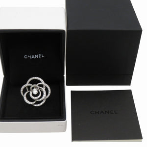 美品 シャネル カメリア オーバルダイヤ0.8ct / 140ダイヤモンド1.81ct ダイヤ ＃51 K18WG 750 ホワイトゴールド リング ジュエリー 指輪 0234【中古】CHANEL レディース