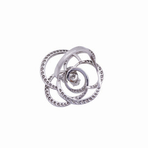 美品 シャネル カメリア オーバルダイヤ0.8ct / 140ダイヤモンド1.81ct ダイヤ ＃51 K18WG 750 ホワイトゴールド リング ジュエリー 指輪 0234【中古】CHANEL レディース