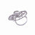美品 シャネル カメリア オーバルダイヤ0.8ct / 140ダイヤモンド1.81ct ダイヤ ＃51 K18WG 750 ホワイトゴールド リング ジュエリー 指輪 0234【中古】CHANEL レディース