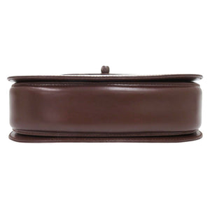 美品 グッチ バンブー 000 46 0188 レザー ダークブラウン 2WAY ハンドバッグ ショルダーバッグ 0274【中古】GUCCI