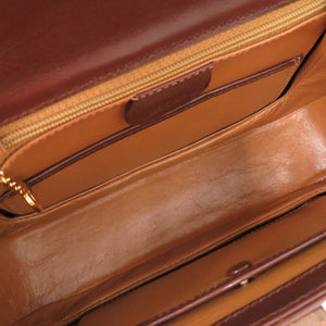 美品 グッチ バンブー 000 46 0188 レザー ダークブラウン 2WAY ハンドバッグ ショルダーバッグ 0274【中古】GUCCI