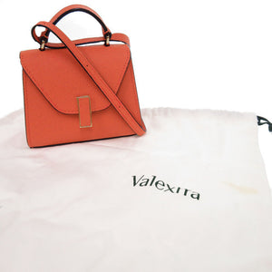 新品同様 ヴァレクストラ イジィデ ベルト カーフレザー オレンジ 3WAY ハンドバッグ ベルトバッグ ショルダーバッグ 0285【中古】Valextra