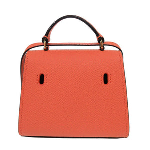 新品同様 ヴァレクストラ イジィデ ベルト カーフレザー オレンジ 3WAY ハンドバッグ ベルトバッグ ショルダーバッグ 0285【中古】Valextra