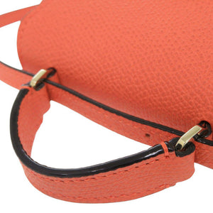 新品同様 ヴァレクストラ イジィデ ベルト カーフレザー オレンジ 3WAY ハンドバッグ ベルトバッグ ショルダーバッグ 0285【中古】Valextra