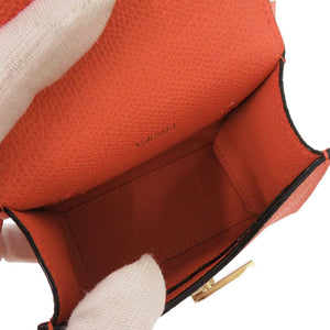 新品同様 ヴァレクストラ イジィデ ベルト カーフレザー オレンジ 3WAY ハンドバッグ ベルトバッグ ショルダーバッグ 0285【中古】Valextra