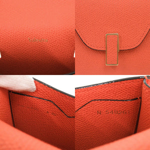 新品同様 ヴァレクストラ イジィデ ベルト カーフレザー オレンジ 3WAY ハンドバッグ ベルトバッグ ショルダーバッグ 0285【中古】Valextra