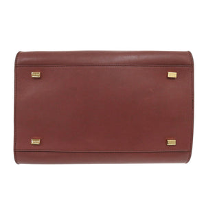 ザ ロウ ソフト マルゴー 10 W1190 L72 COGNAC SHG ブラウン レザー 2wayハンドバッグ 0286【中古】THE ROW