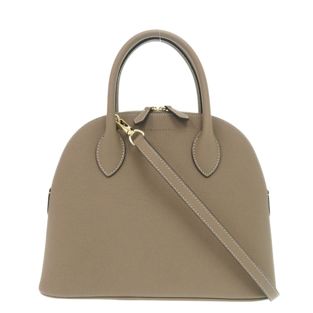 未使用 ボナベンチュラ エマバッグ 28 ボッタラート BBGT2-ET レザー エトープ 2wayハンドバッグ ブラウン 0290【中古】BONAVENTURA