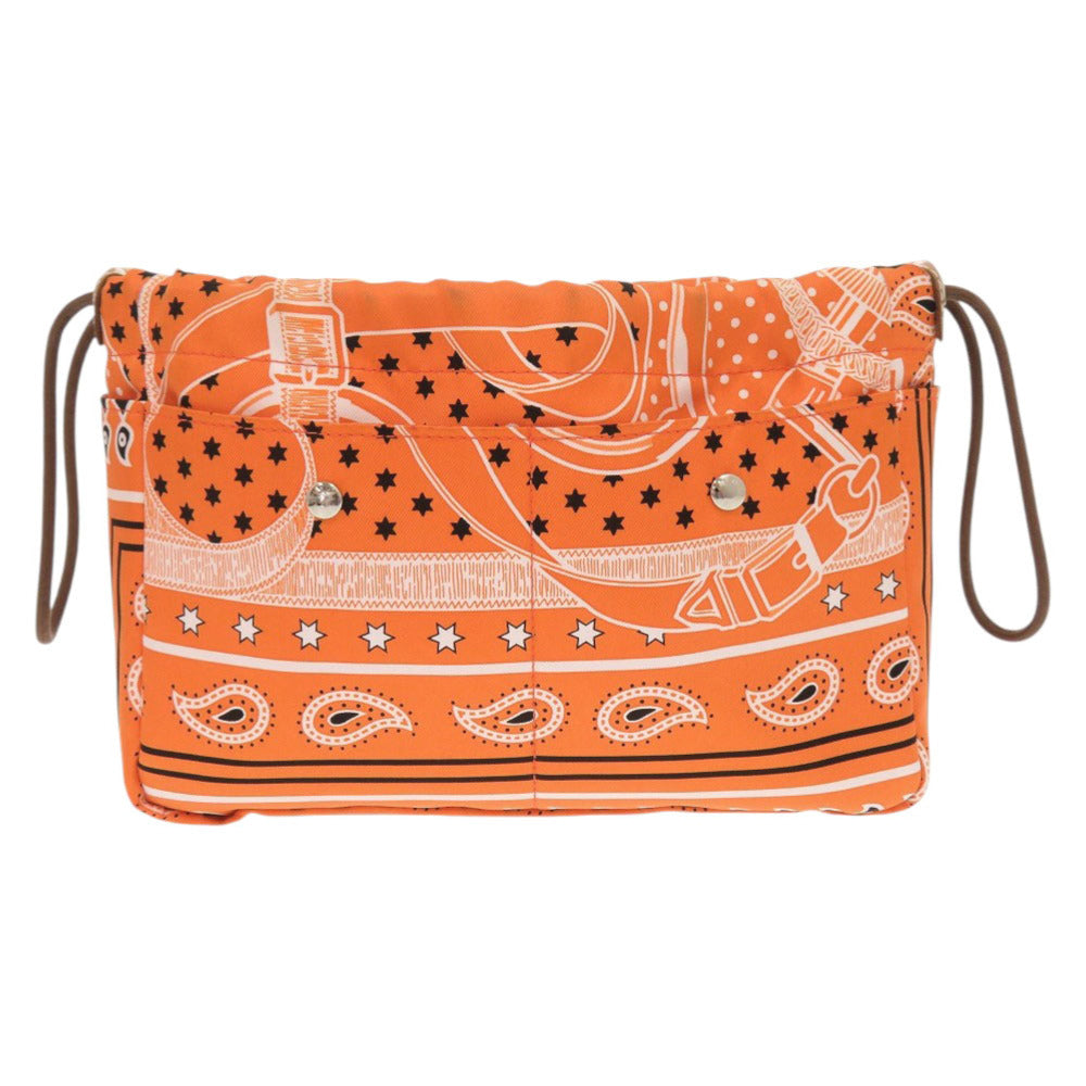 美品 エルメス フールビ20 バックインバッグ シルク オレンジ X刻印(2016年製) ポーチ 0313【中古】HERMES