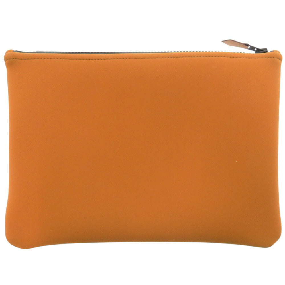 新品同様 エルメス ネオバン MM ポリアミド/ポリウレタン/コットン オレンジ ポーチ 0315【中古】HERMES