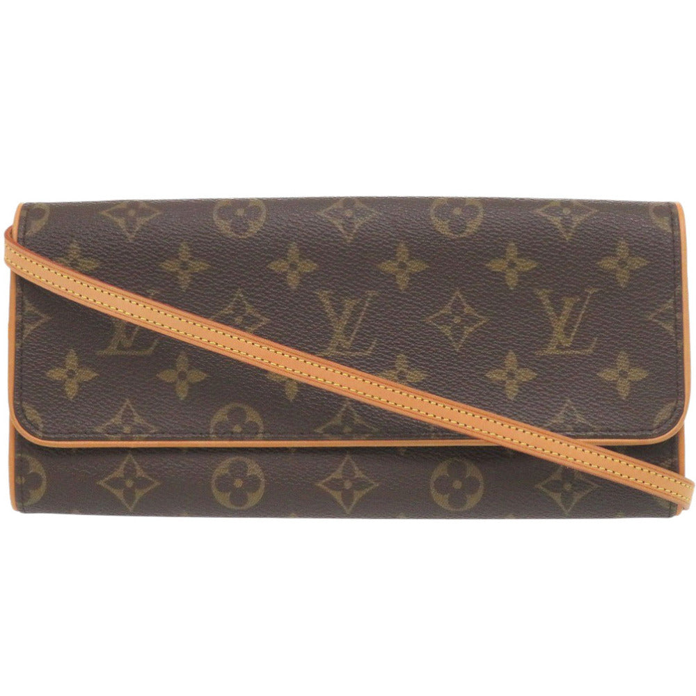 美品 ルイ ヴィトン ポシェットツインGM モノグラム M51852 ショルダーバッグ LV 0331【中古】LOUIS VUITTON