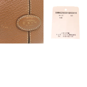 トッズ 2WAY XAWA0Z60301QDSS410 レザー ブラウン ハンドバッグ ショルダーバッグ 茶 0333【中古】TOD’S