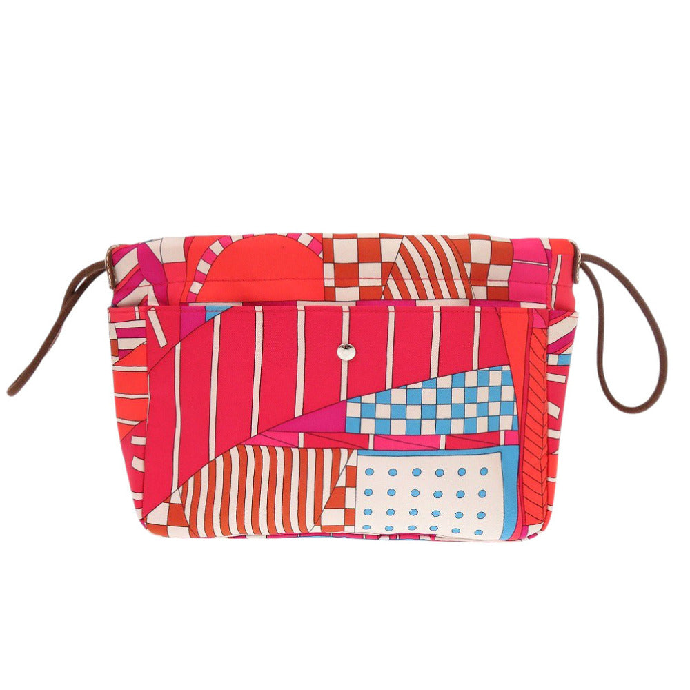 新品同様 エルメス フールビ20 バッグインバッグ シルク レッド Z刻印(2021年製) ポーチ 0346【中古】HERMES