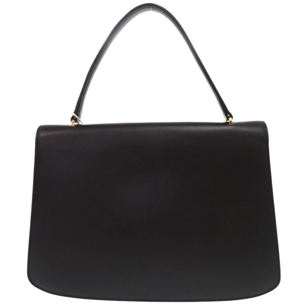 ザ ロウ ソフィア レザー ブラック ハンドバッグ 黒 0366【中古】THE ROW