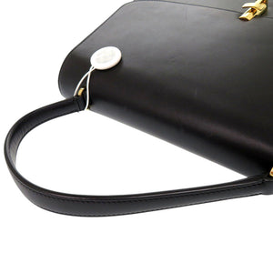 ザ ロウ ソフィア レザー ブラック ハンドバッグ 黒 0366【中古】THE ROW