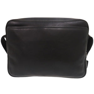 美品 ハンティングワールド バチューレザー レザー ブラック ショルダーバッグ 黒 0367【中古】HUNTING WORLD メンズ